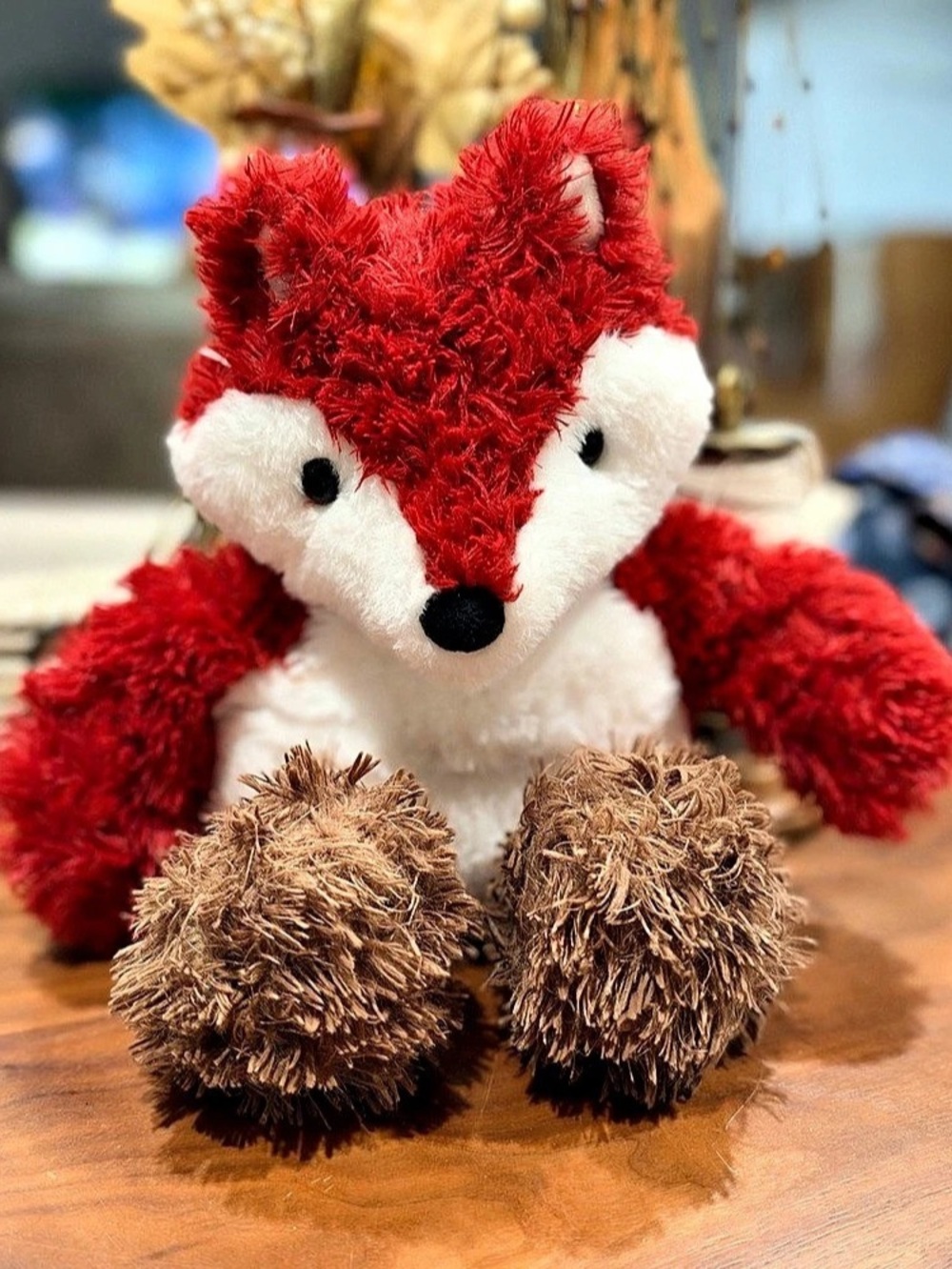 Heat pack included in belly aroma home Red Fox Plush Stuffed Animal